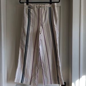 Madewell wise leg striped pants sz 27